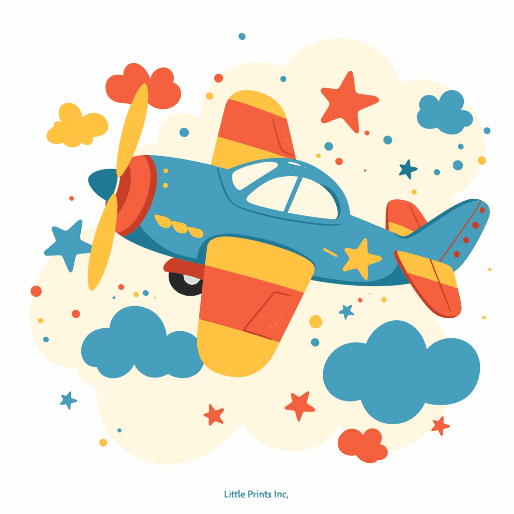 Airplane 102 original repeating artwork