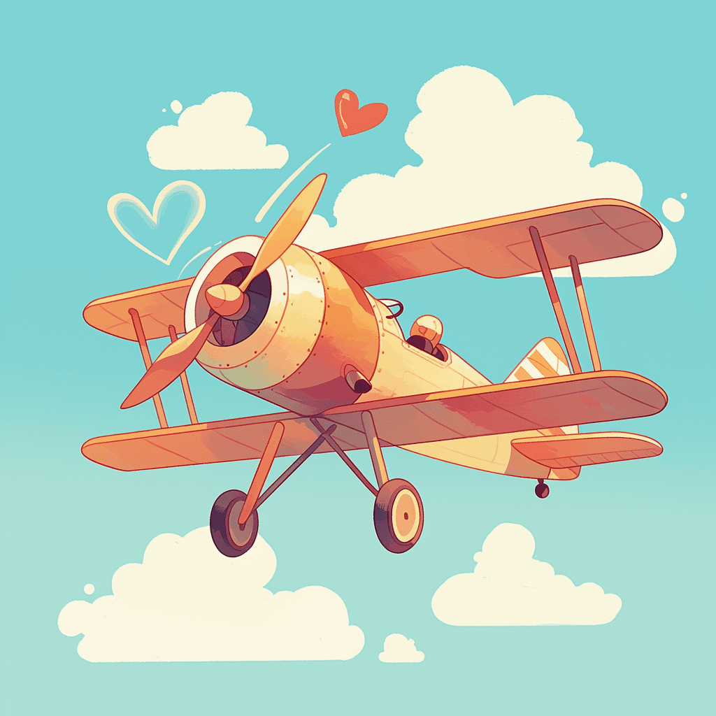 Airplane Glide original repeating artwork