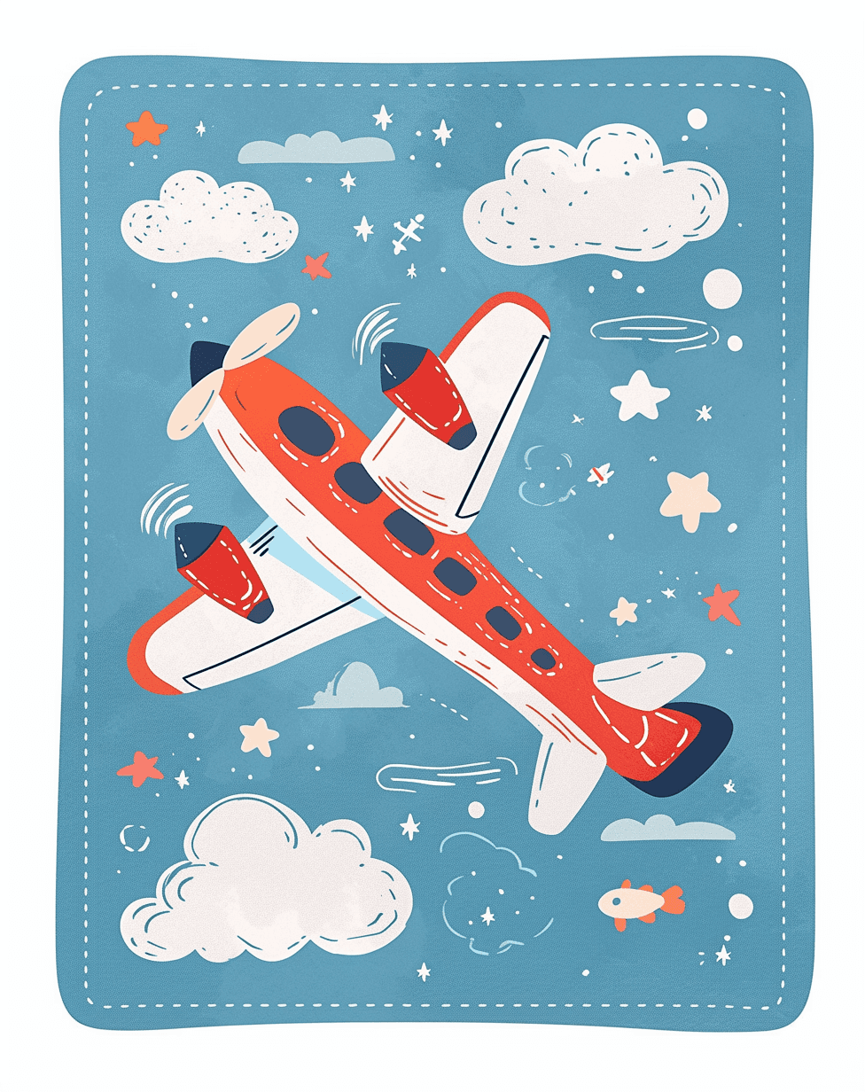 Airplane 302 original repeating artwork