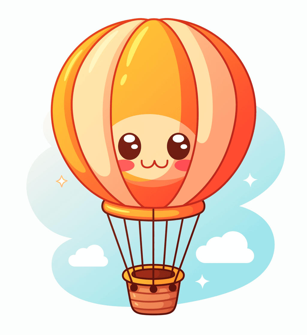 Hot Air Balloon Crew original repeating artwork