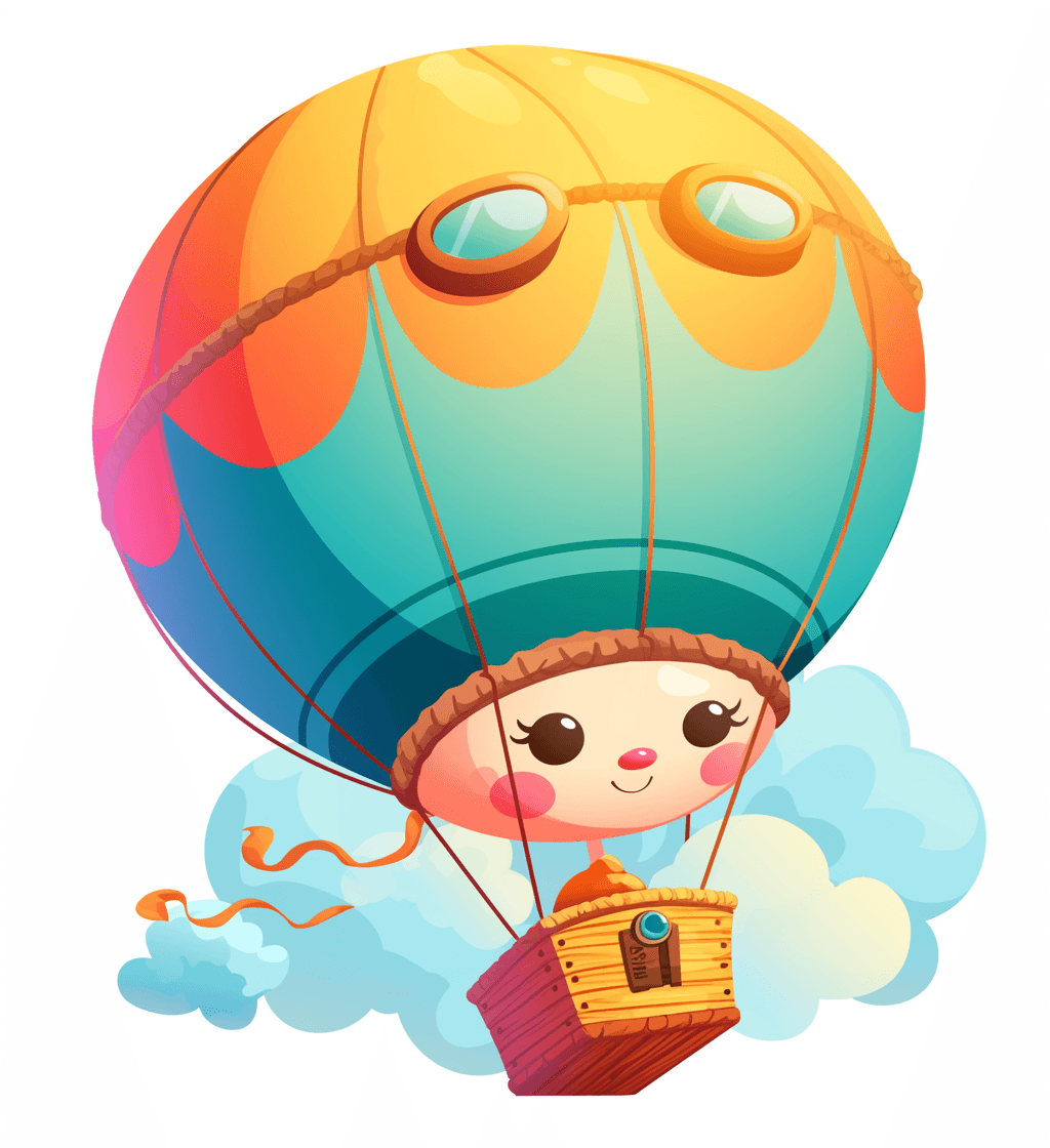 Hot Air Balloon Parade original repeating artwork