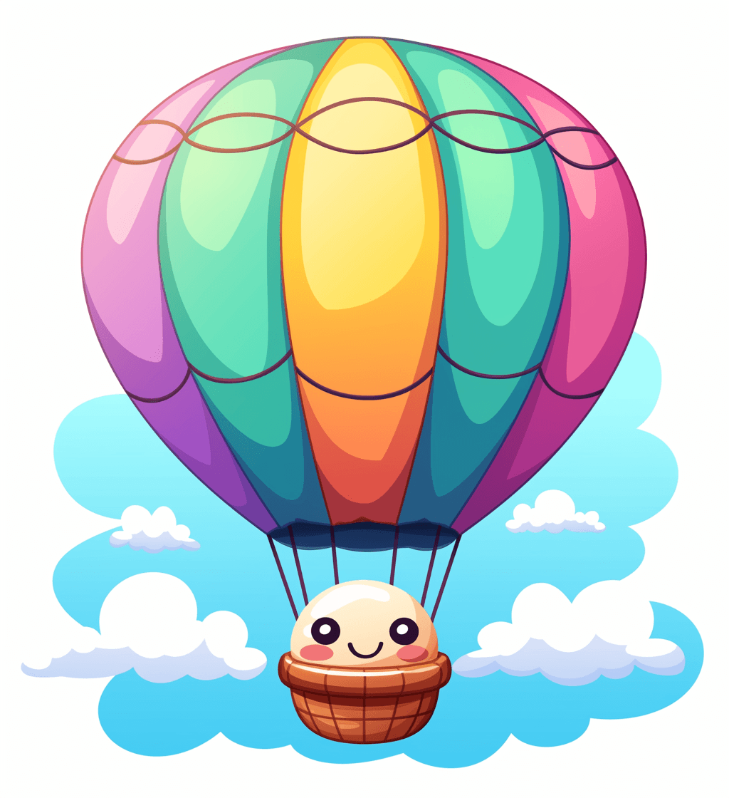 Hot Air Balloon Tribe original repeating artwork