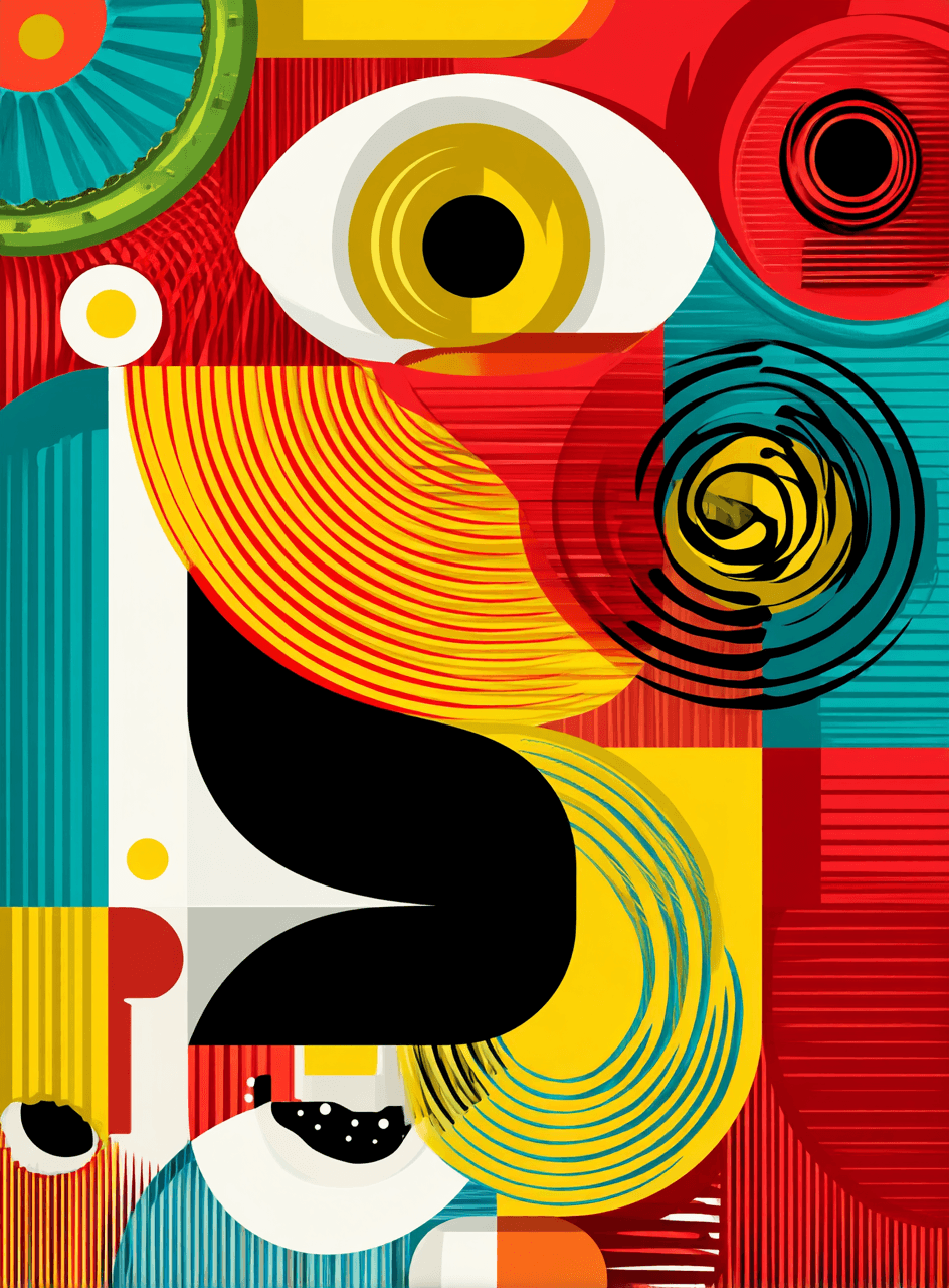 Abstract Elephant Burst original repeating artwork