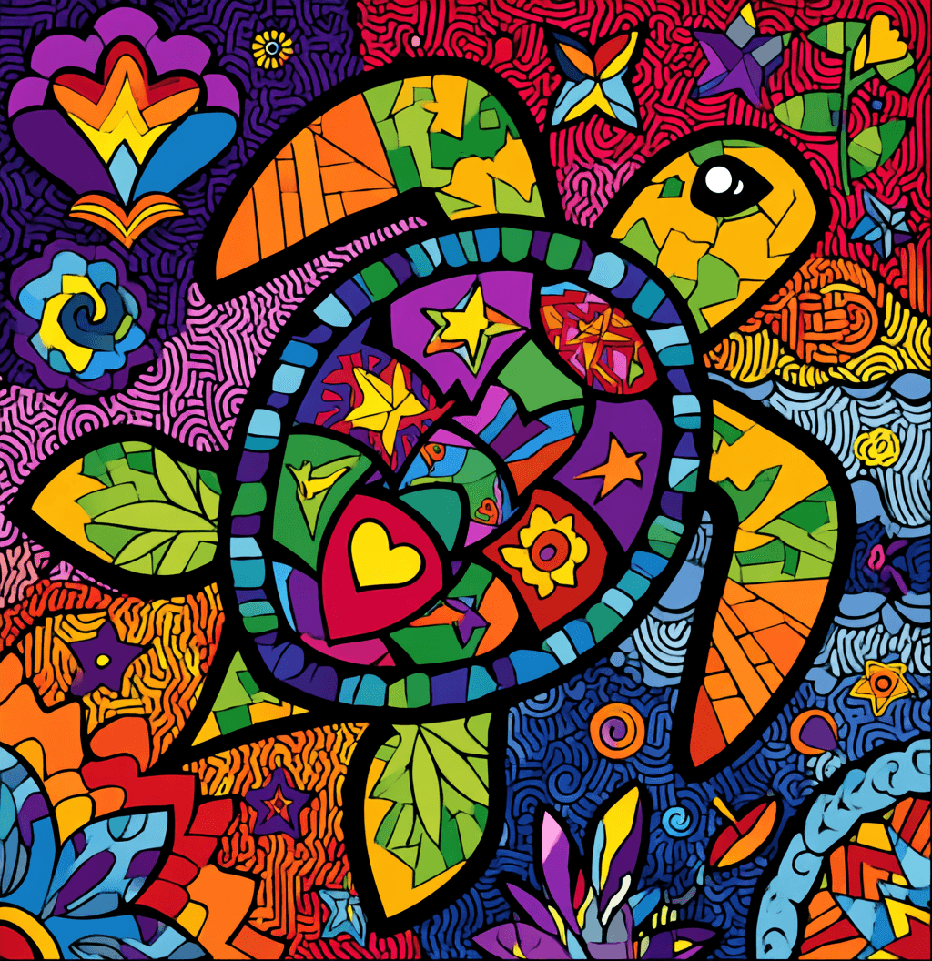 Abstract Elephant Tune original repeating artwork