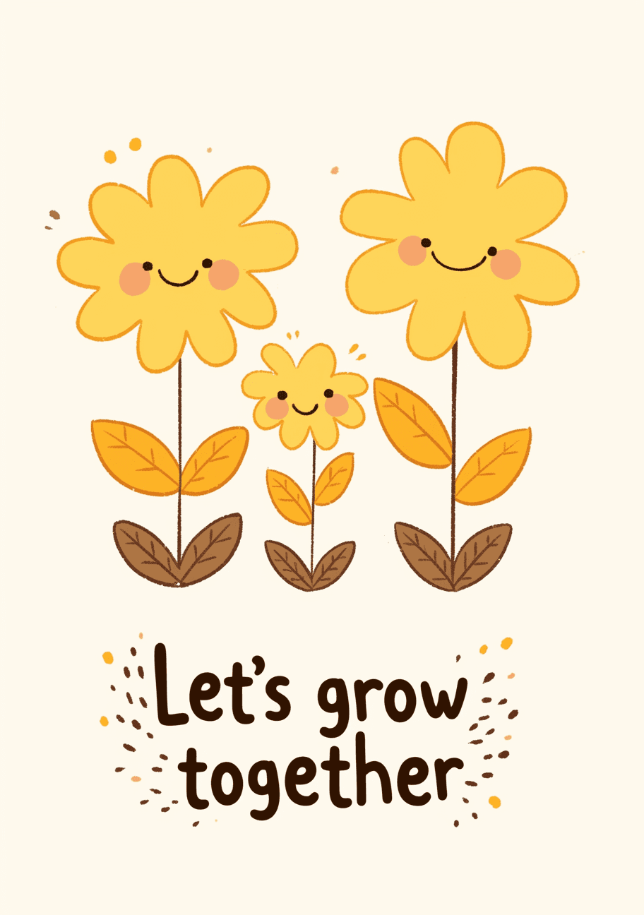 Sunflower Crew original repeating artwork
