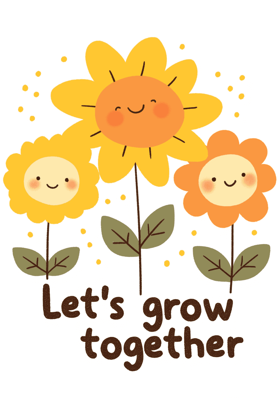 Sunflower Gang original repeating artwork