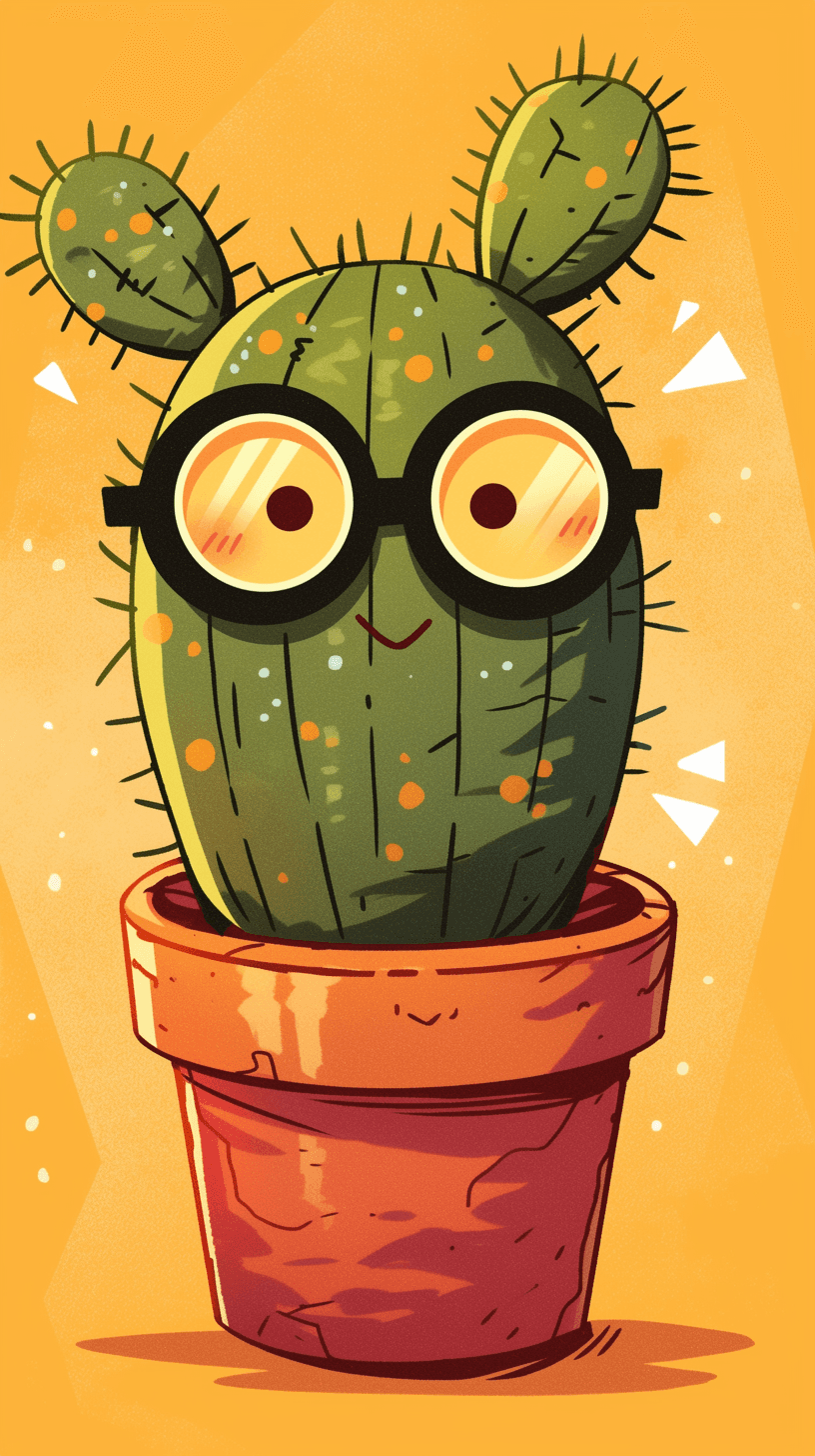 Cactus Spin original repeating artwork