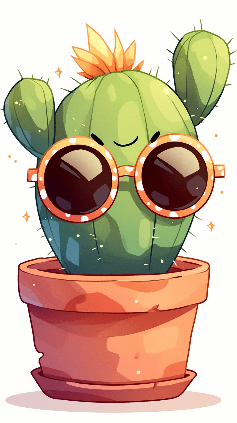Cactus Burst original repeating artwork