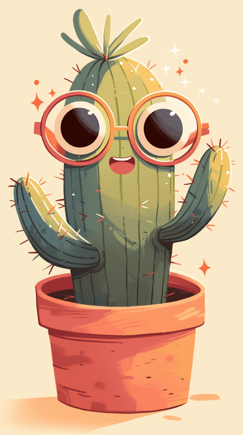 Cactus 001 original repeating artwork