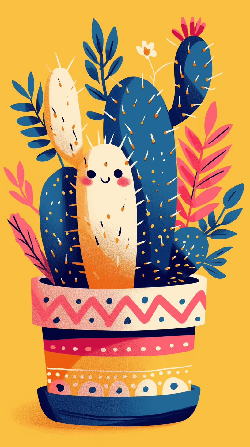 Cactus Team original repeating artwork