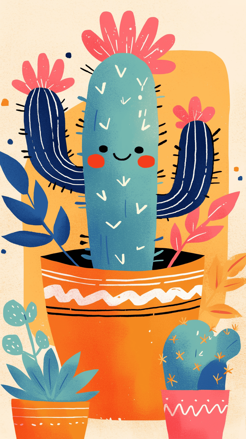 Cactus Sprint original repeating artwork