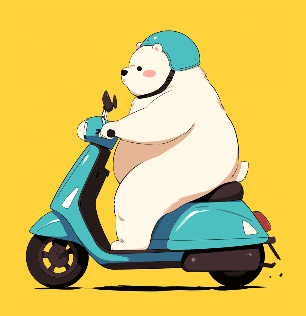 Scooter 007 original repeating artwork