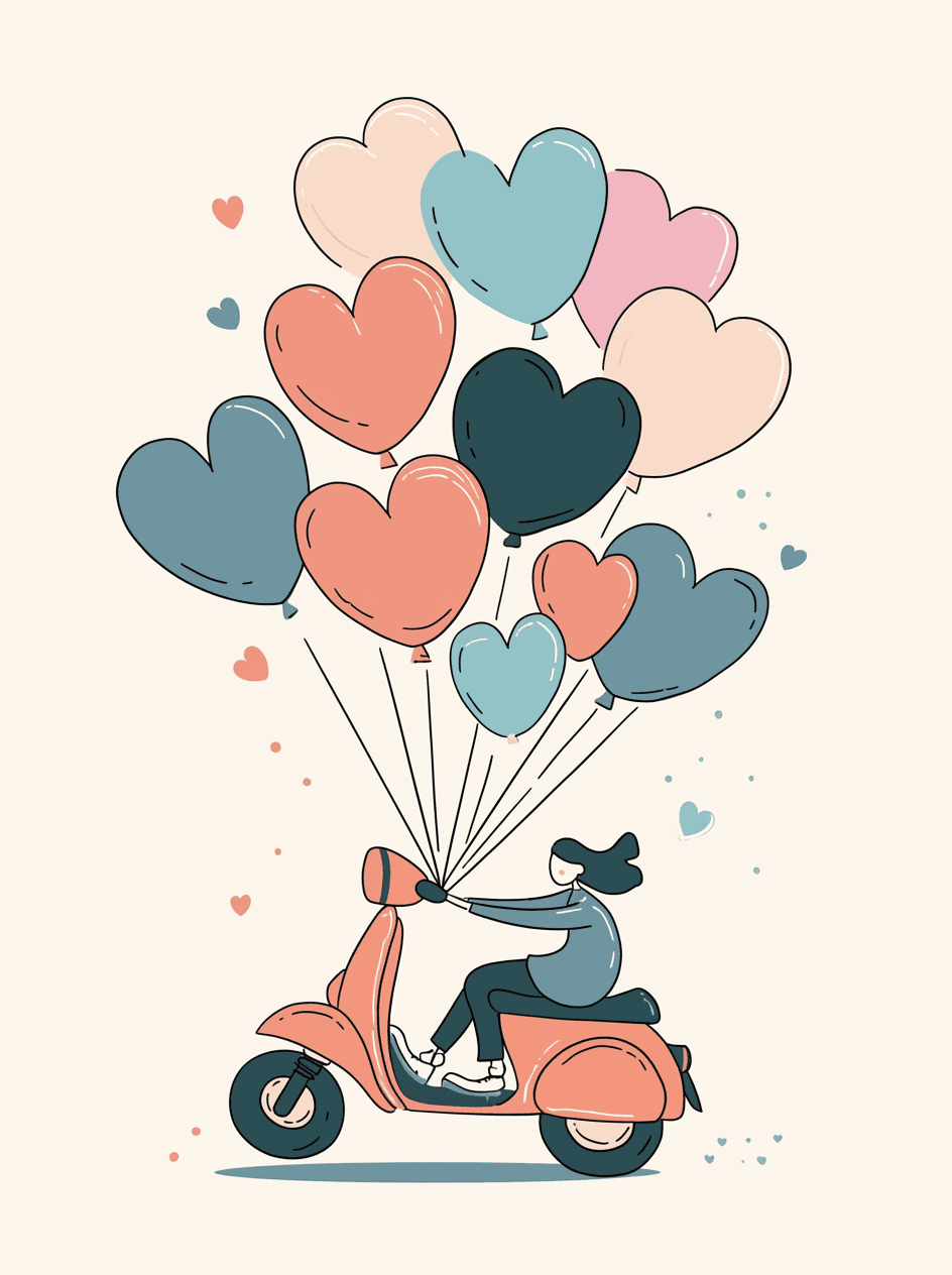 Scooter Collective original repeating artwork