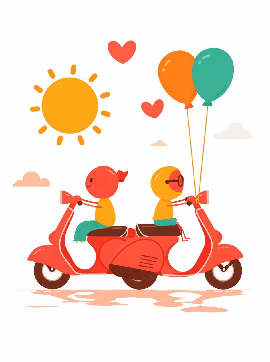 Scooter 006 original repeating artwork