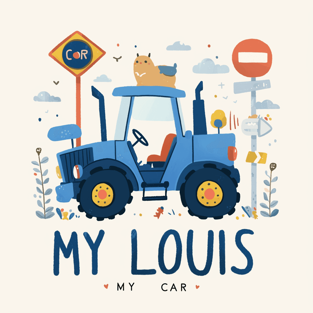 Tractor Team original repeating artwork