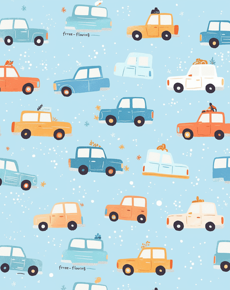 Car 327 original repeating artwork