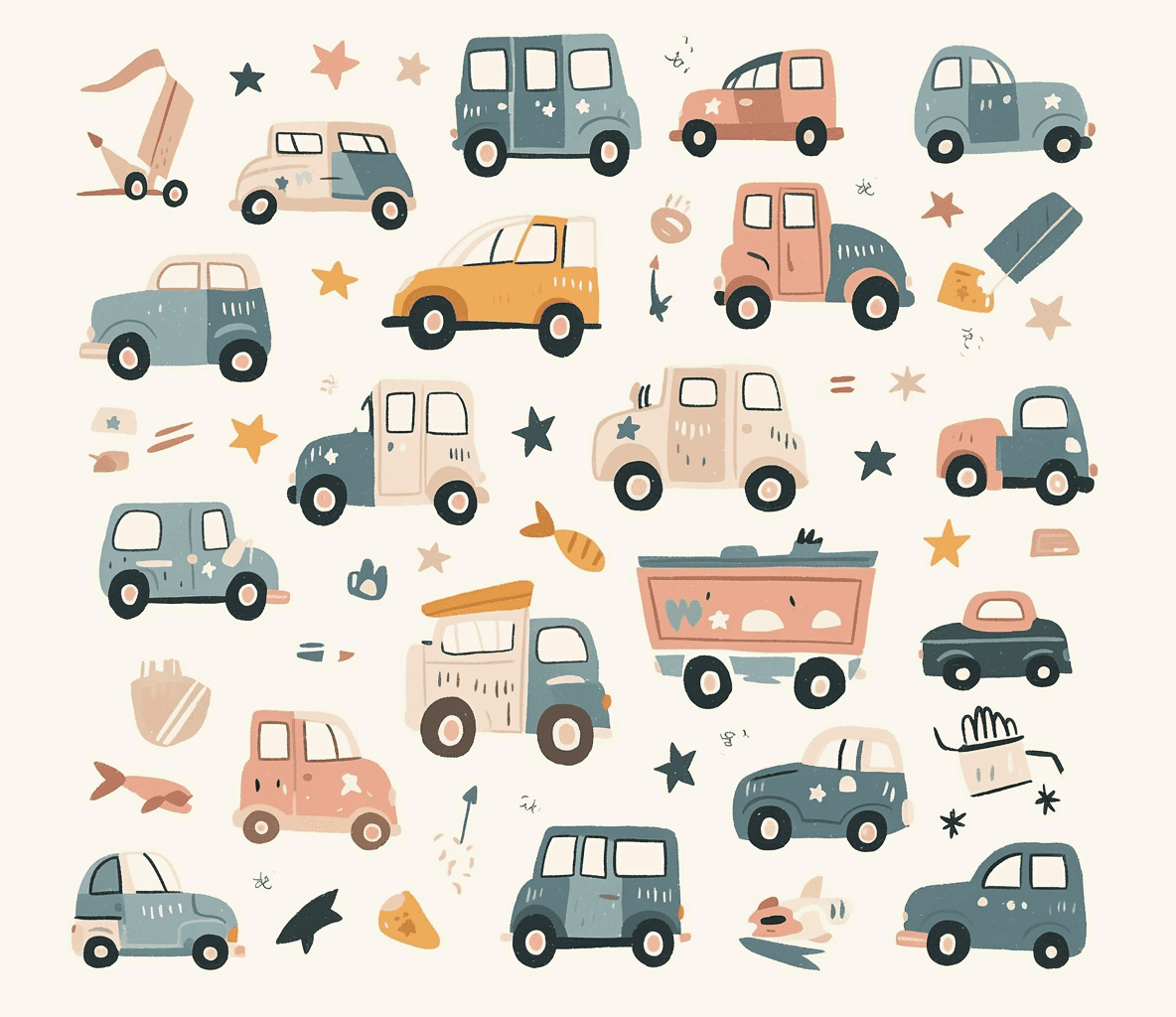 Car 251 original repeating artwork