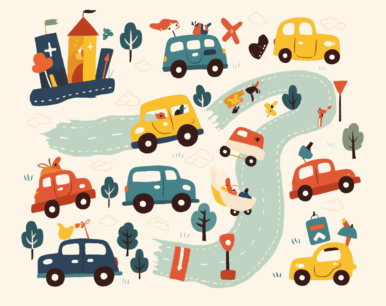 Car 534 original repeating artwork