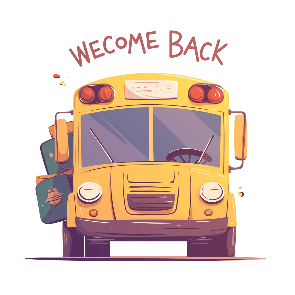 School Bus Club original repeating artwork