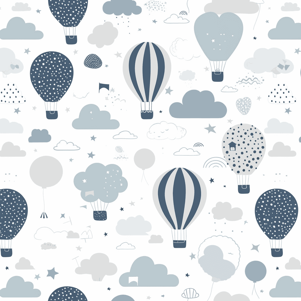 Hot Air Balloon Beats original repeating artwork