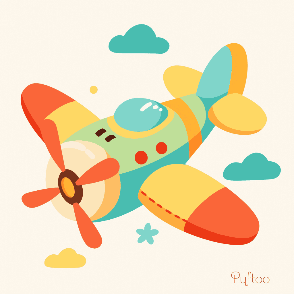 Airplane 216 original repeating artwork