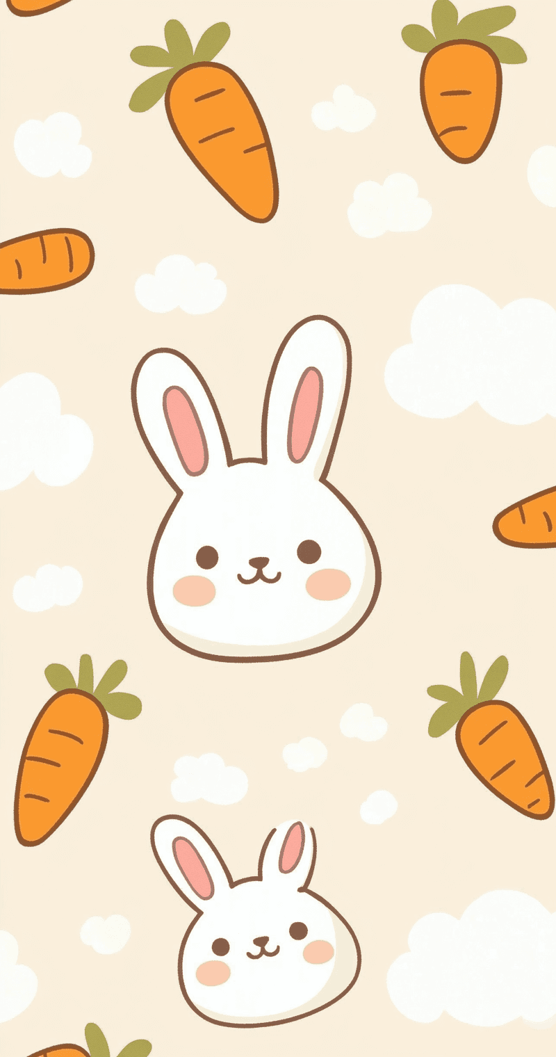 Bunny Pastel original repeating artwork