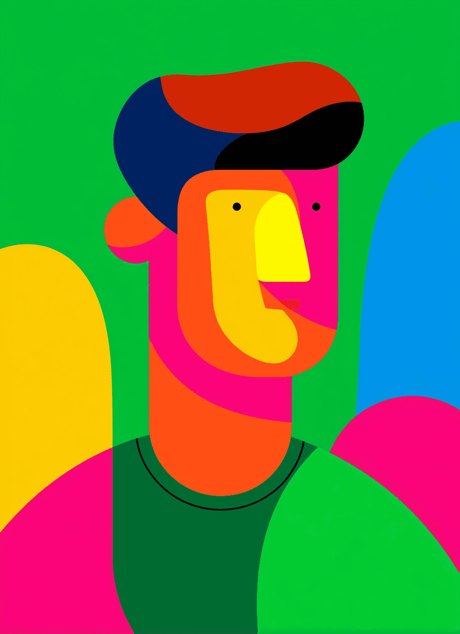 Abstract Elephant Pop original repeating artwork