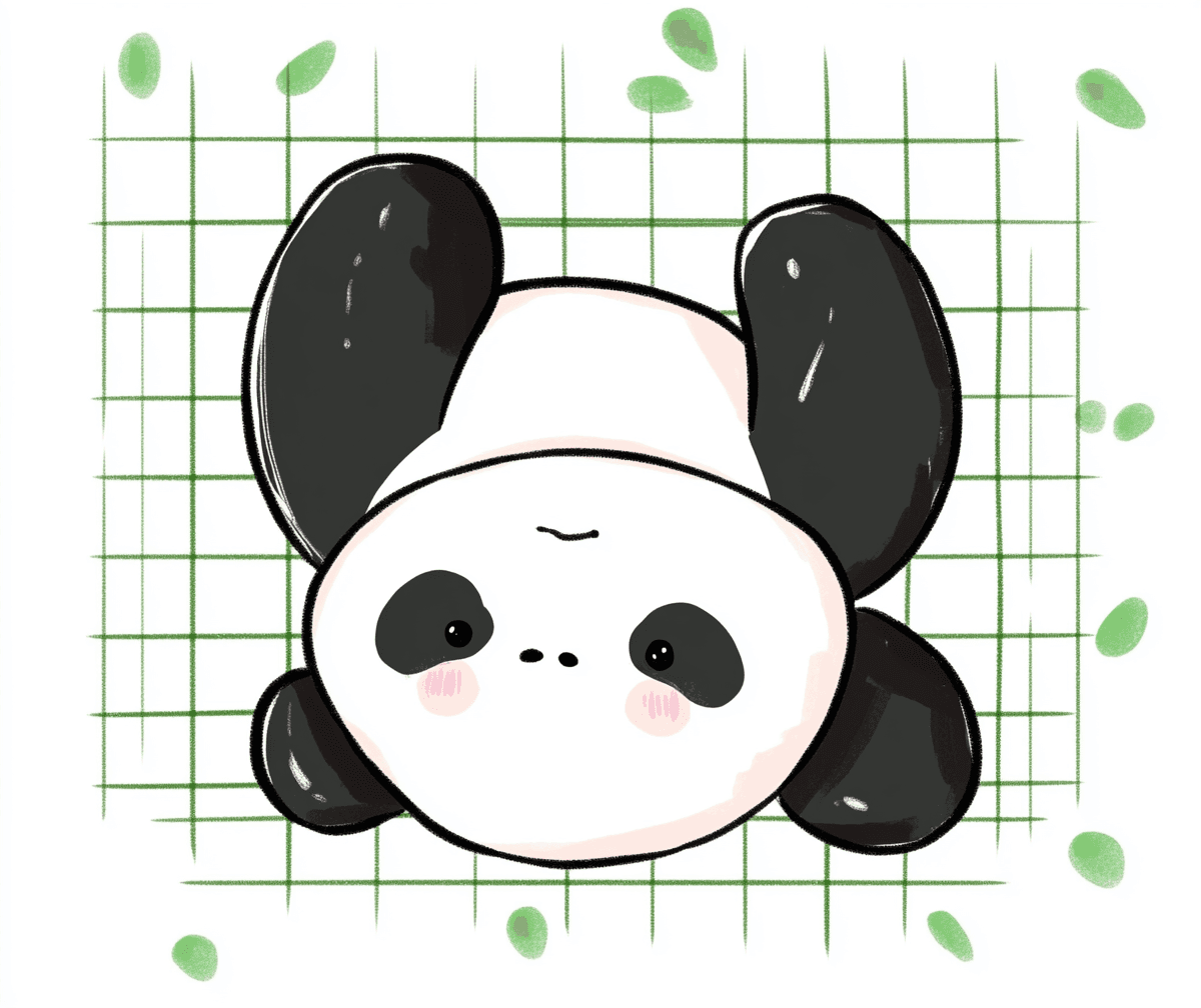 Panda Picnic original repeating artwork