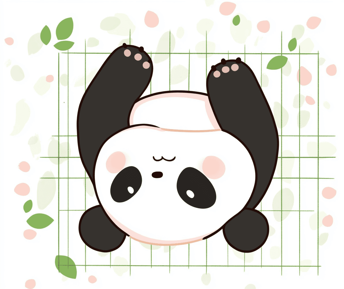 Panda Pastel original repeating artwork