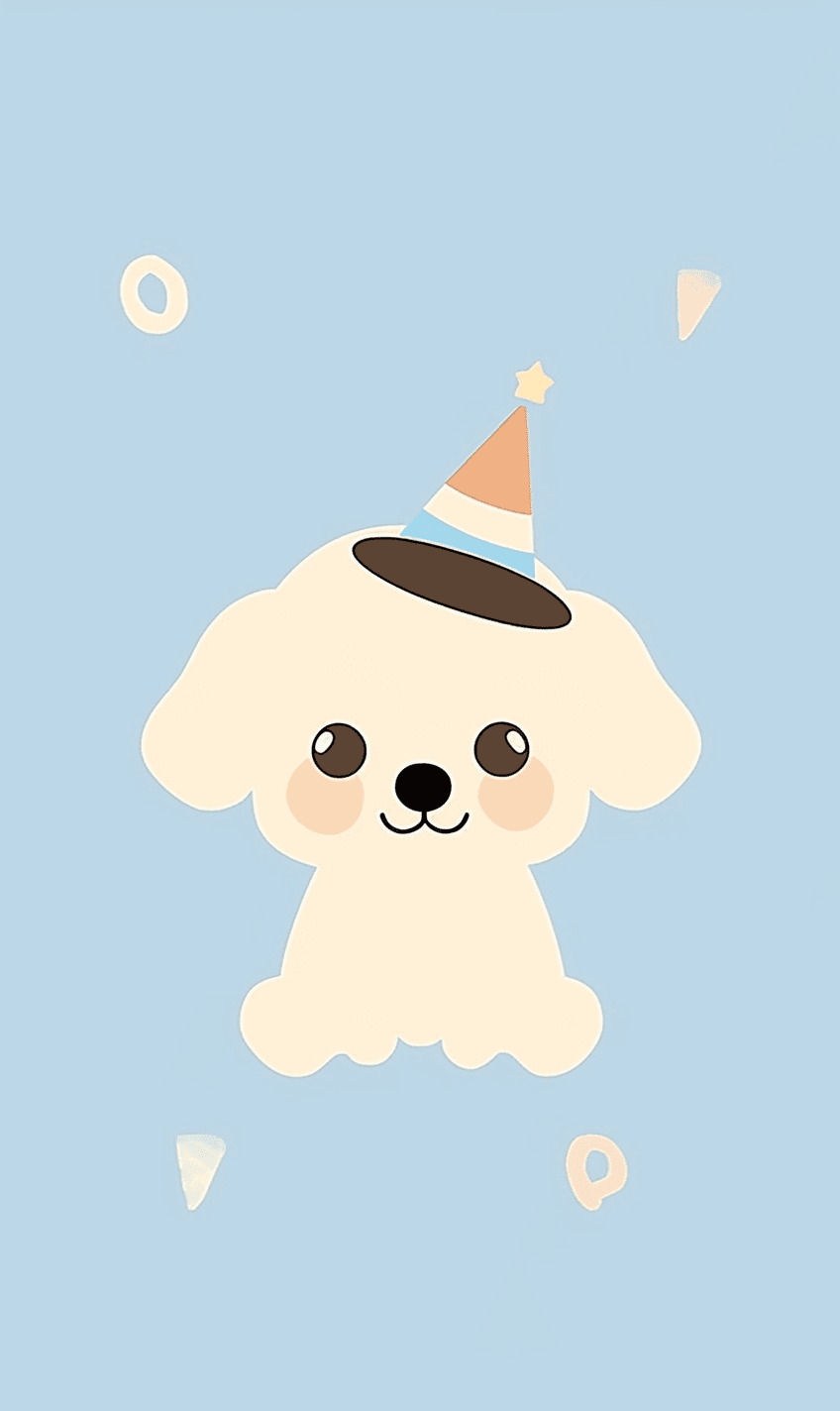 Puppy Kick original repeating artwork