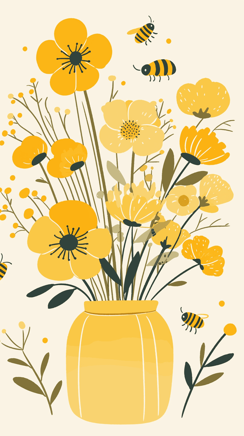 Bloom Summer original repeating artwork