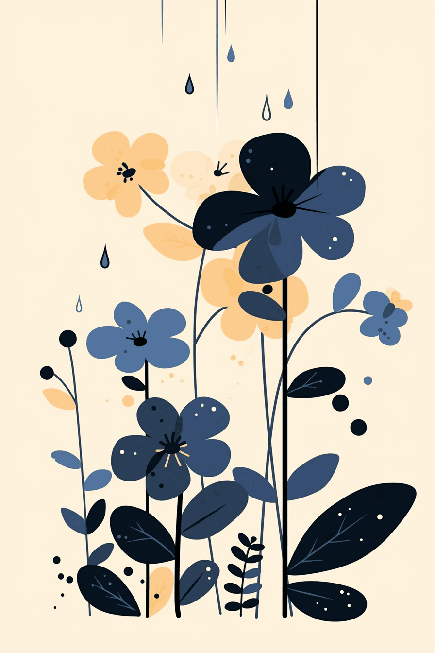 Blossom 1073 original repeating artwork