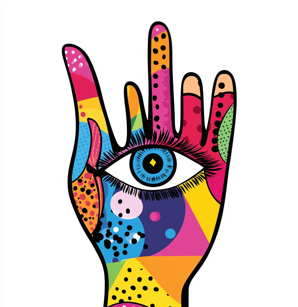 Palm Loop original repeating artwork