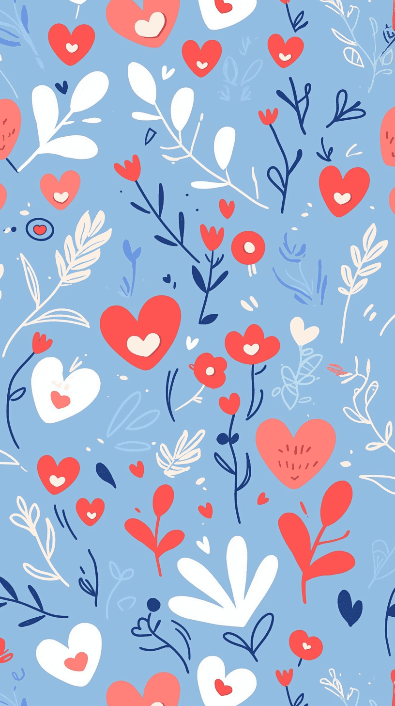 Heart 458 original repeating artwork