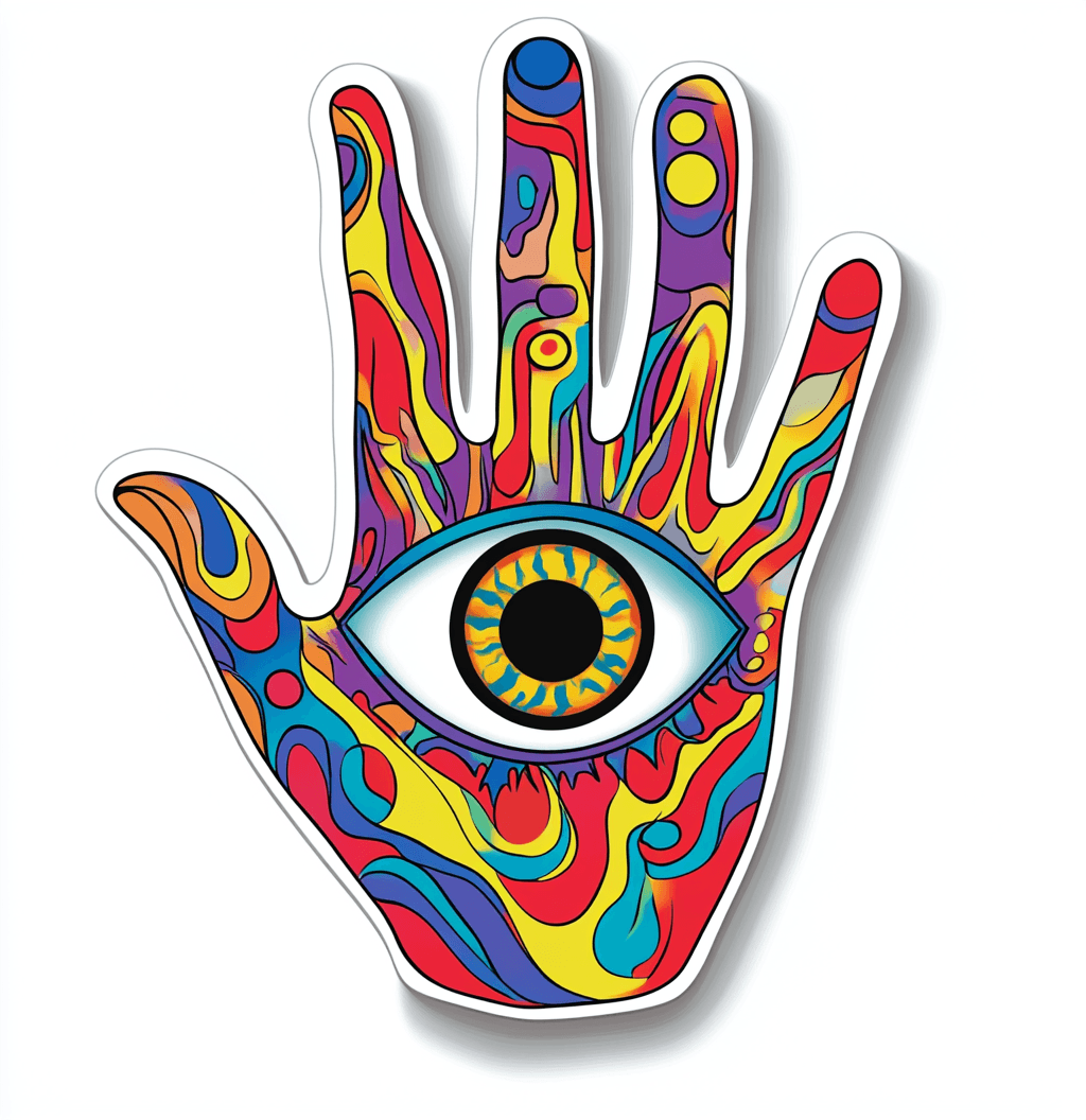 Palm Festival original repeating artwork