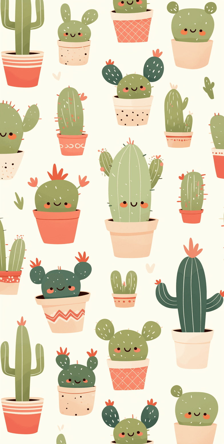 Cactus Zip original repeating artwork