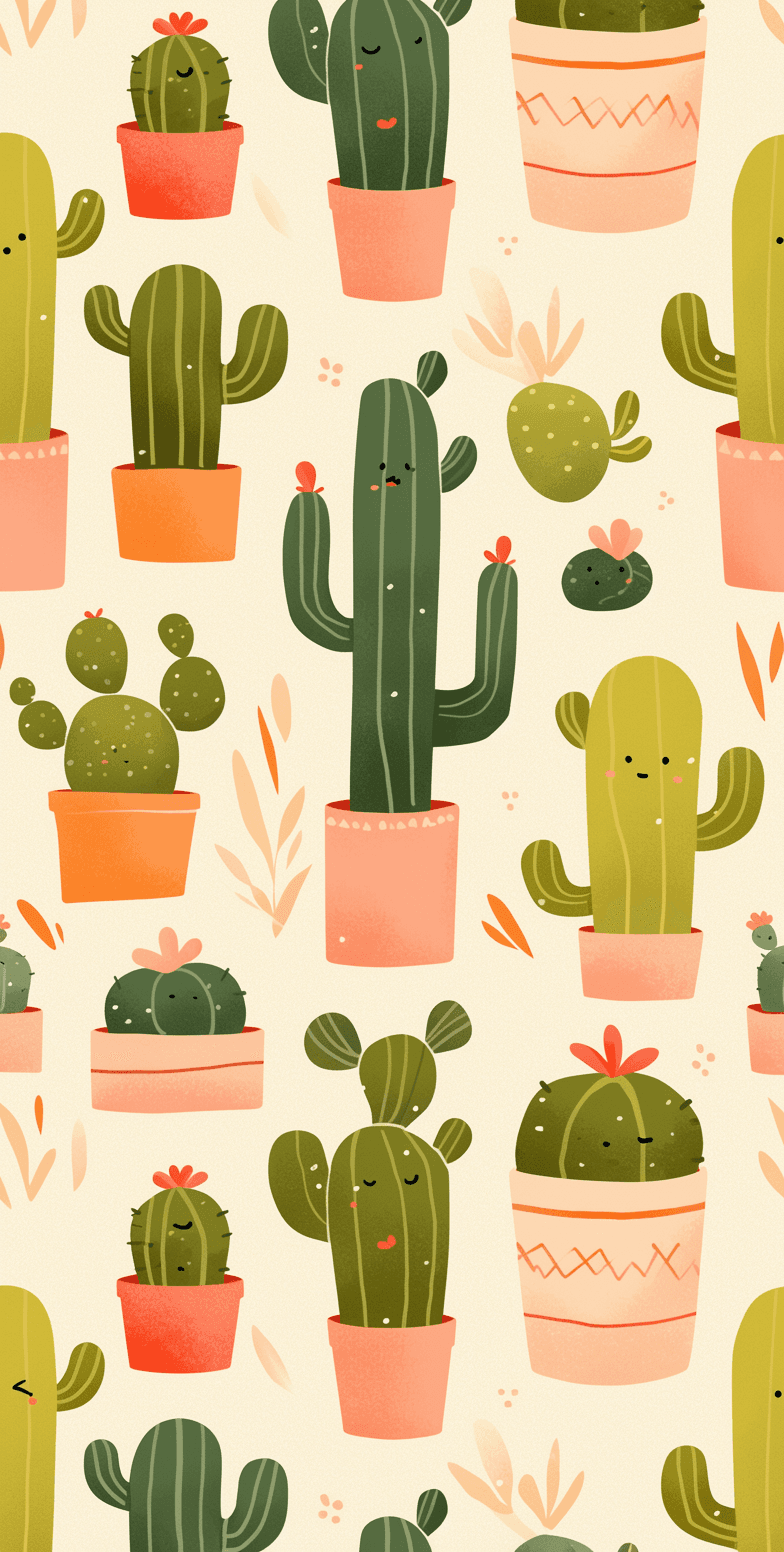 Cactus Fizz original repeating artwork