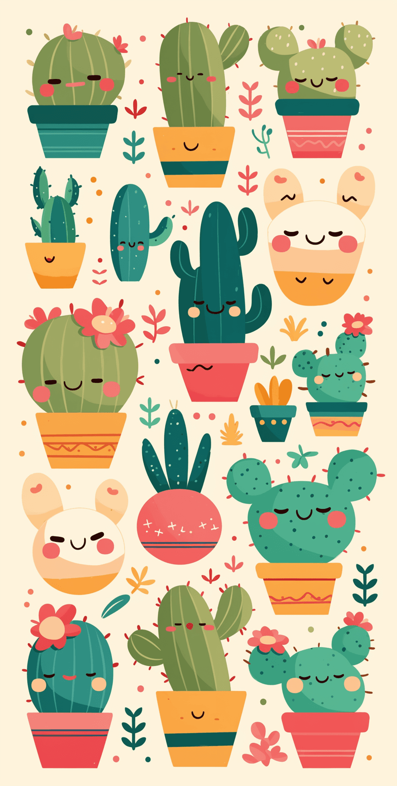Cactus Session original repeating artwork