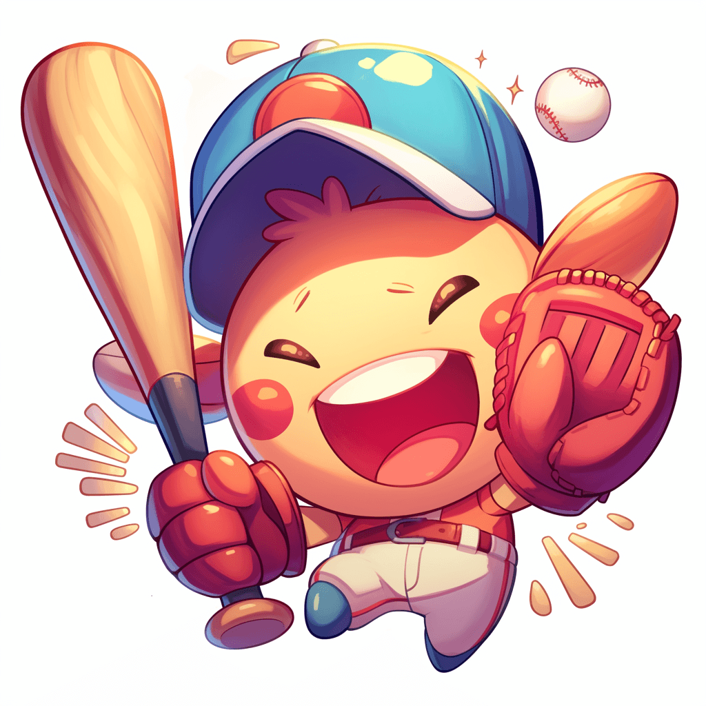 Baseball Gleam original repeating artwork