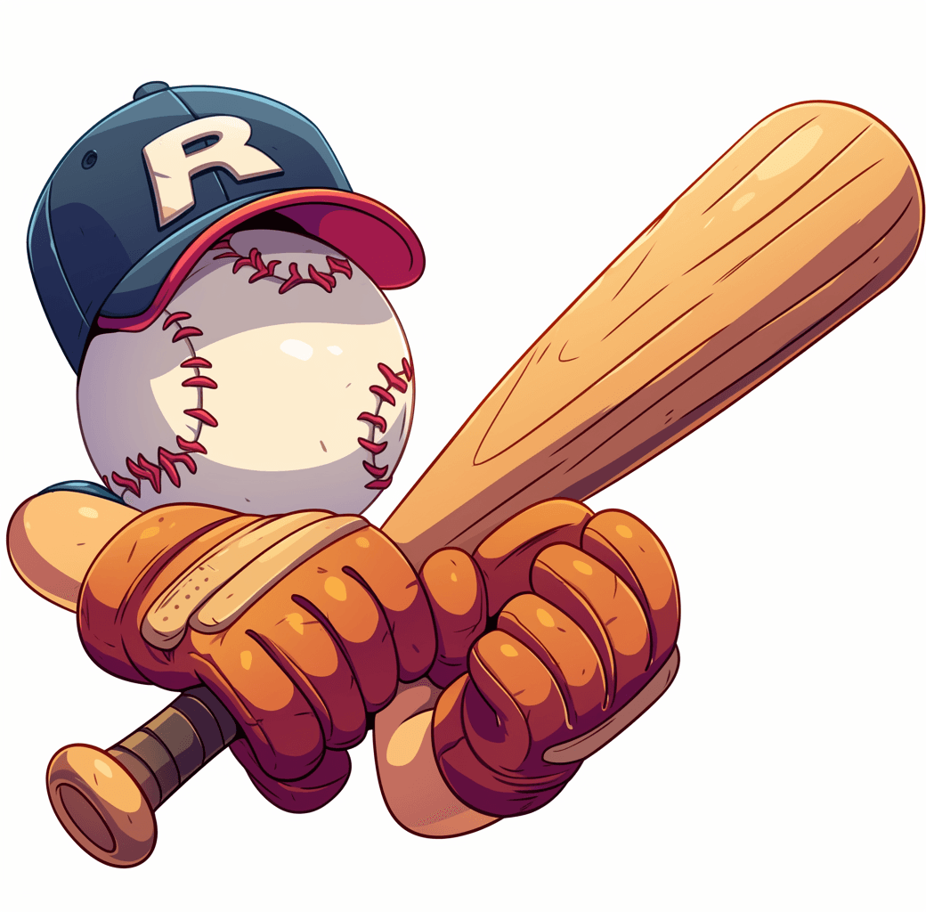 Baseball Subway original repeating artwork