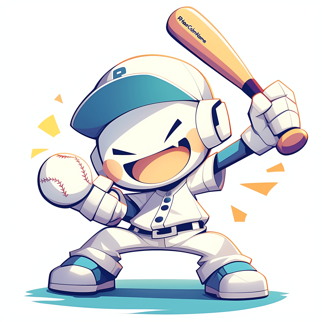 Baseball Morning original repeating artwork