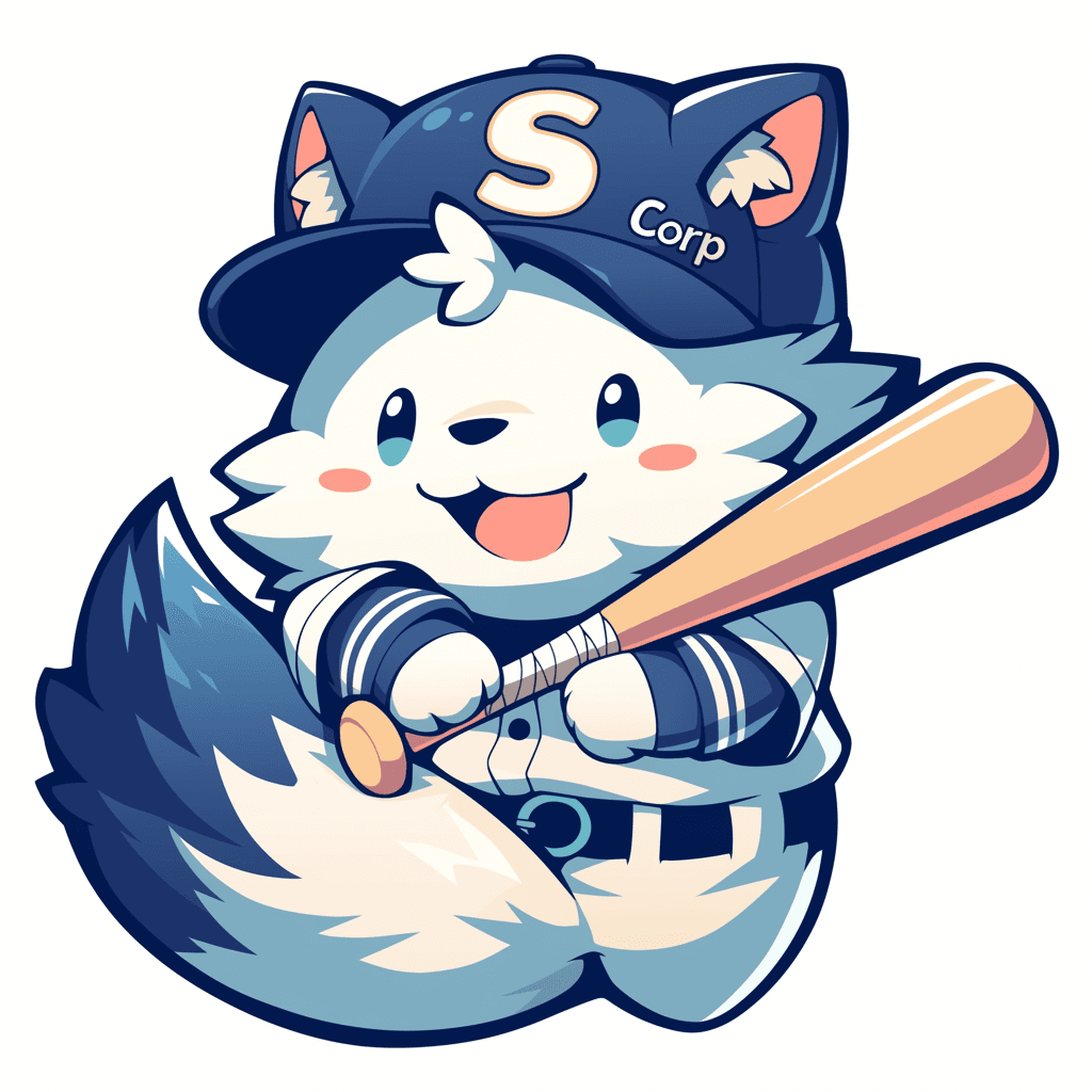 Cartoon Baseball Sprint original repeating artwork