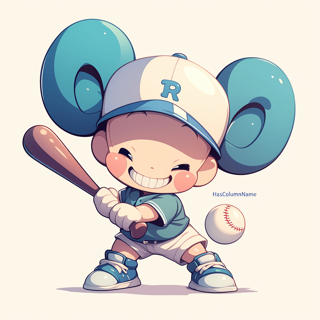 Cartoon Baseball Flip original repeating artwork