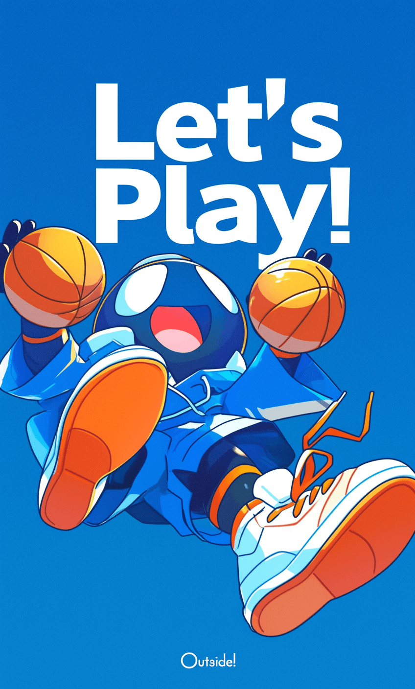Basketball Street original repeating artwork