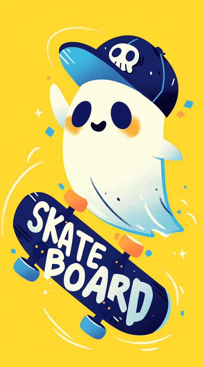 Skateboard Seek original repeating artwork