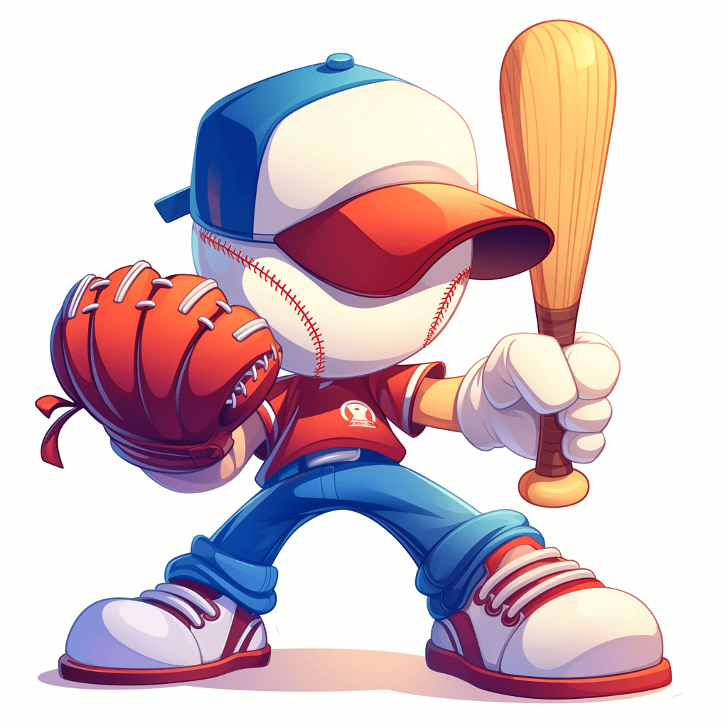 Cartoon Baseball original repeating artwork