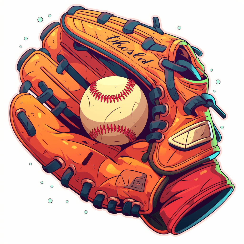 Baseball Party original repeating artwork