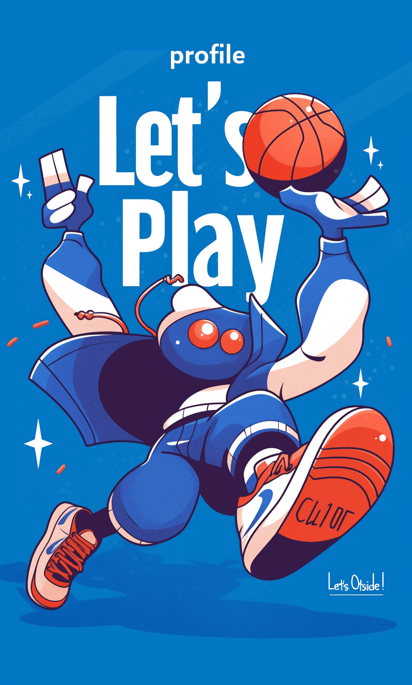 Cartoon Ball Game Echo original repeating artwork