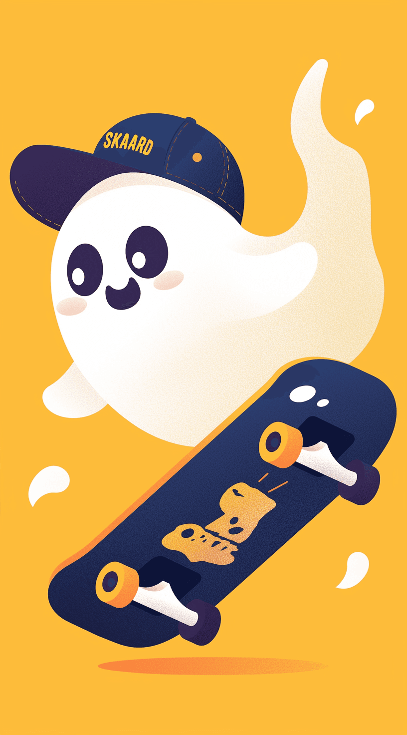 Skateboard Beats original repeating artwork
