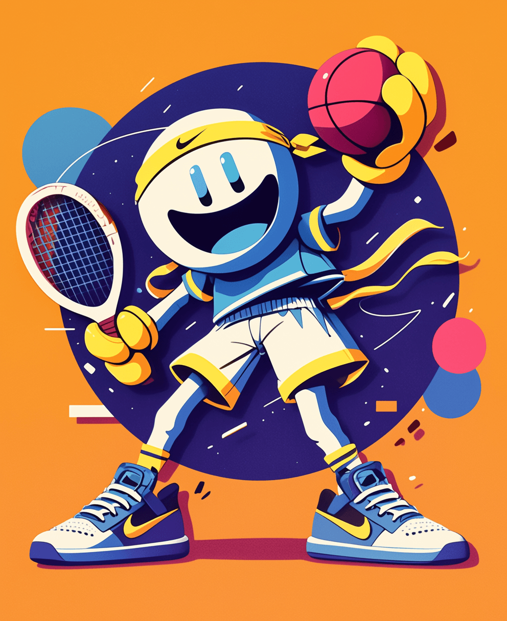 Tennis Shade original repeating artwork